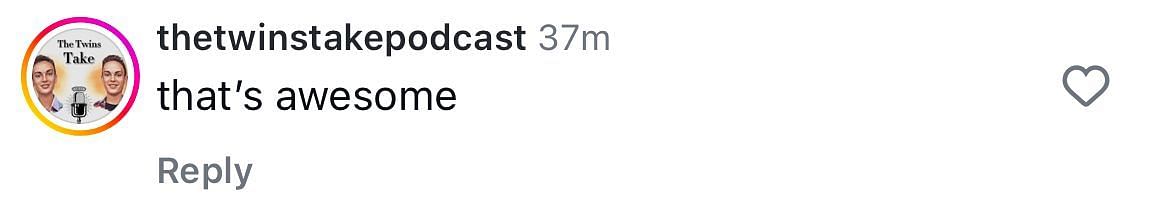 An IG user shares their excitement about Wilkins going to Duke
